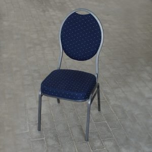 Banquet stol - Crome-blå