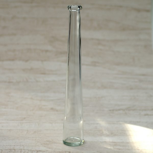 Glasvase, enkeltstilket høj - Rund - Glas