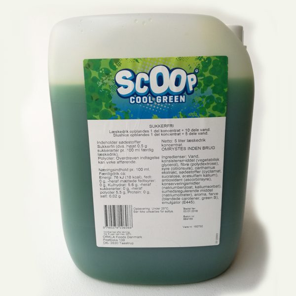 Sukkerfri Koncentrat 5L Cool green