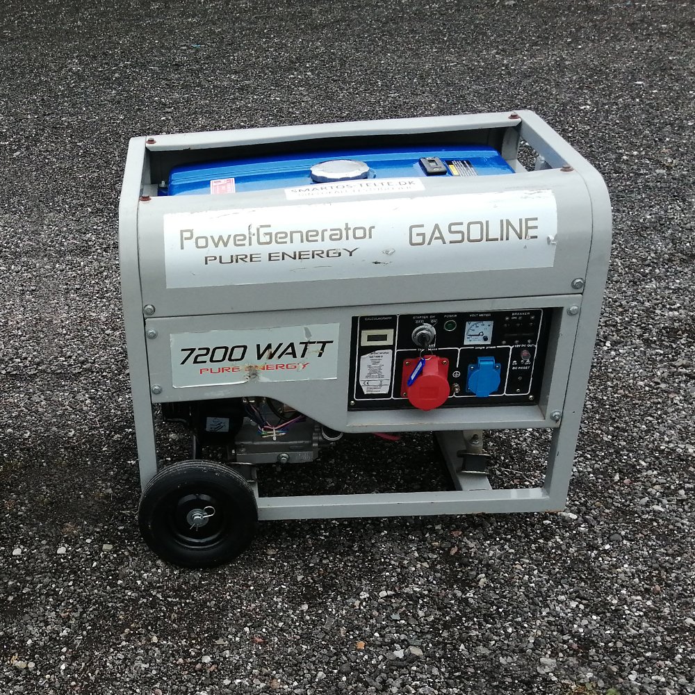 Generator 7200 watt Benzin - Telte